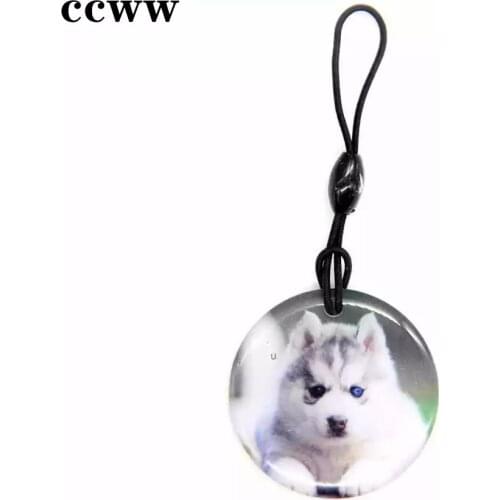 Dog Pattern UID S50 1K 13.56MHz Changeable NFC Key Fob Keychain Rewritable Token Tag RFID IC Access Control Card