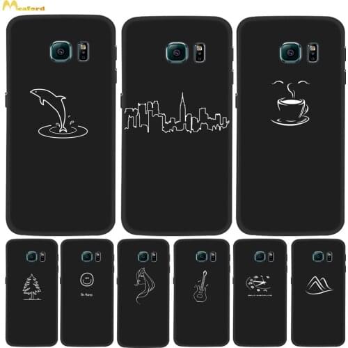 Case For Samsung Galaxy S6 Edge Case Soft Silicone Funda GalaxyS6 G920F Cover for Samsung S6edge Plus G928F Back Cases Black TPU