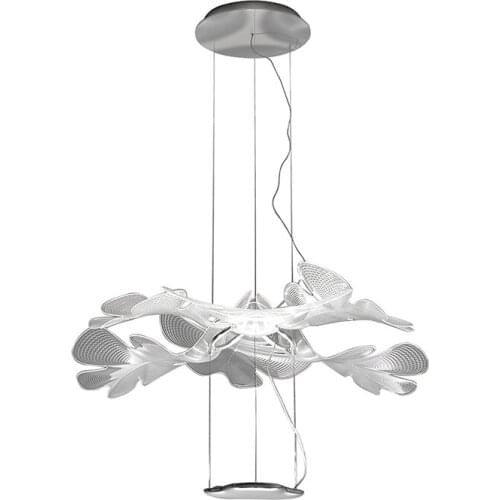 Art Deco Italian Chlorophilia Lamp Transparent Acrylic Pendant Light Modern Clear Acryl Suspension Lamp Luminaire Light Fixture