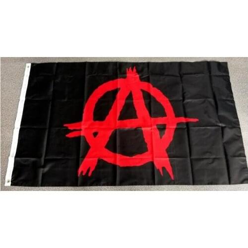 90 x 150cm custom anarchy Flag 3ft x 5ft custom hobby business history gift flag banner