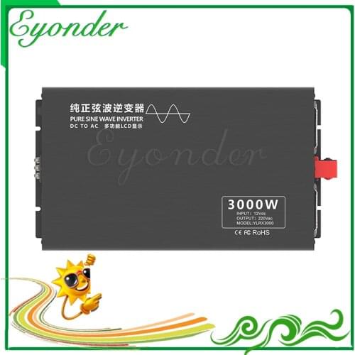 DC 12v 24v 48v 60v 72v 74v 80v 84v AC 110v 220v Power 3000 watt pure sine wave inverter Car Inverter Converte WITH LED Display