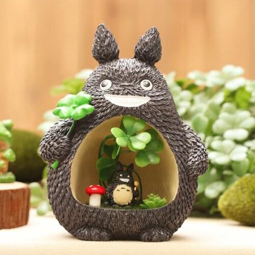 Anime Cartoon Totoro Piggy Bank Cute Coin Saving Boxes Creative Printed Resin Money Box Home Decor Adorable Doll Gifts For Kids