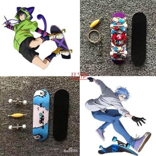 Japanese Anime SK8 The Infinity Finger Skateboard Stickers Props Keychain Hasegawa Ranga Chinen Miya Higa Hiromi Acrylic Pendant
