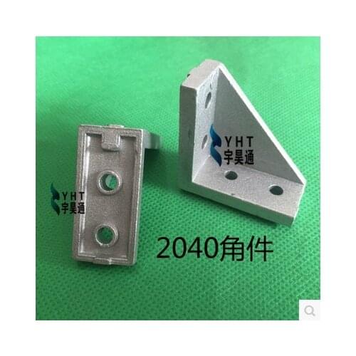 Lot 2040 corner fitting angle aluminum 38x38 L connector bracket fastener match use 2040 industrial aluminum profile