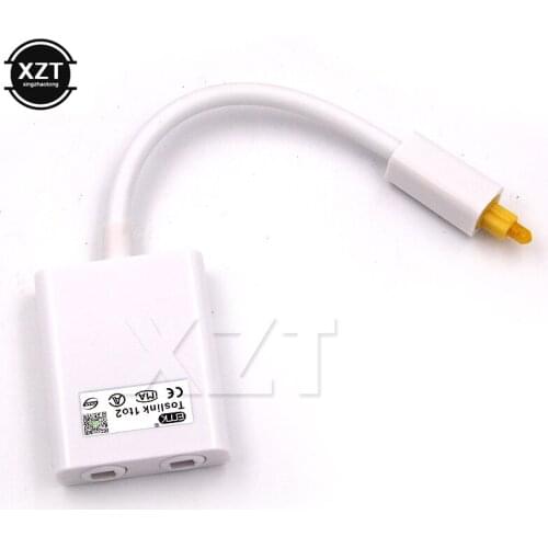 Newest Mini Digital Toslink Optical Fiber Audio 1 to 2 Female Splitter Adapter Micro Cable Accessory
