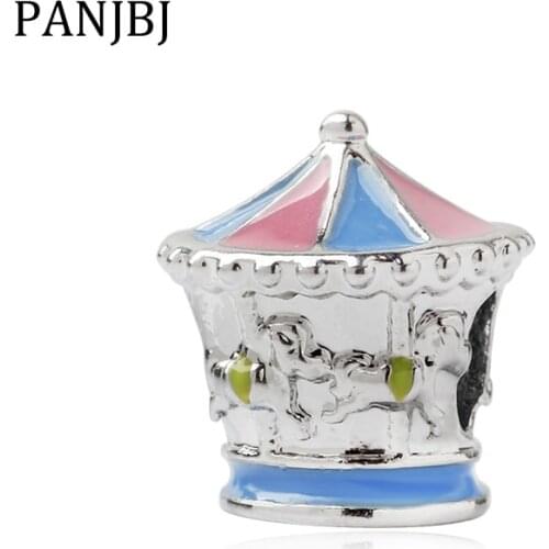 New Original Alloy Bead Merry Go Round Charm Enamel Fit Bracelet Necklace DIY Women Jewelry