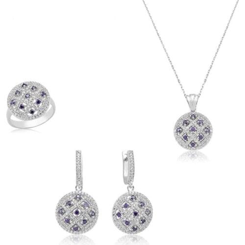 Original silver , Zircon Stony Set ,Most Special Jewelry Sets Suitable and Quality Products Types