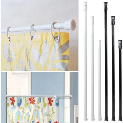 Extendable Adjustable 30-50cm Spring Loaded Tension Rod Rail Pole Hanger Telescopic Curtain Shower Bathroom Window Products