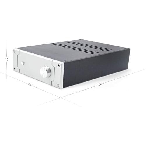 BZ2207G All Aluminum Power Amplifier Chassis HIFI Preamplifier Case DIY Enclosure Mini Amp Housing 215MM*70MM*308MM