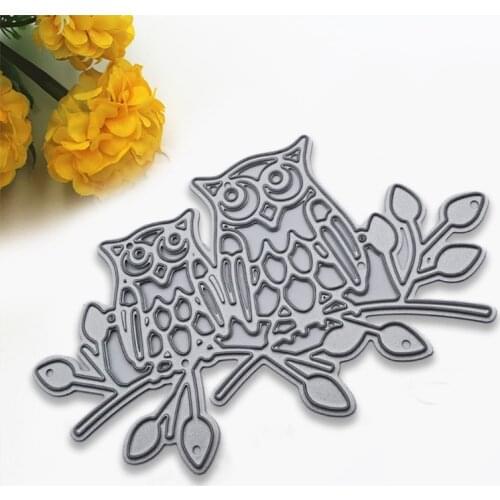 Owls Metal Cutting Dies Stencil DIY Scrapbooking Album Paper Card Template Mold Embossing Craft Decoration