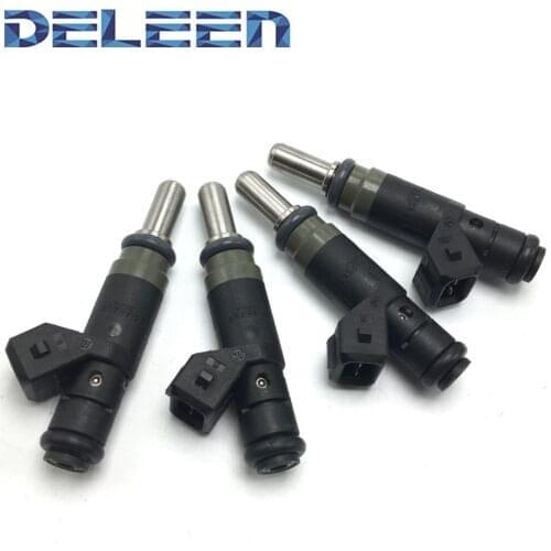Deleen 4x High impedance Fuel Injector 7506158 For BMW Car Accessories