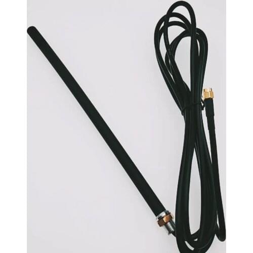 High gain 5dbi gsm 3g 4g lte outdoor slim screw antenna with wall mount bracket and bnc male connector