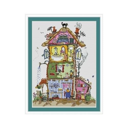 23-Bothy Threads-small neighborhood Counted Cross Stitch 11CT 14CT 18CT DIY Cross Stitch Kits Embroidery Needlework Sets