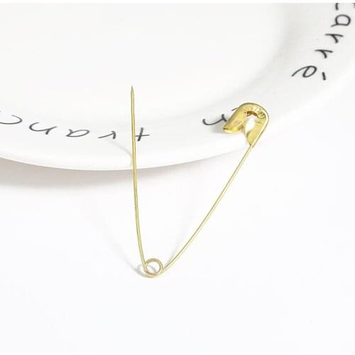 Iron Gold/Rhodium Pin Knitting Crochet Locking Stitch Marker Hangtag Safety Pins DIY Sewing tools Needle Clip Crafts Accessory