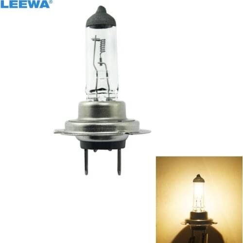 LEEWA 1PC Warm White Auto H7 DC24V 70W/100W Halogen Bulb Truck Bus Headlight Foglight Driving Lamp 3000K #CA4333