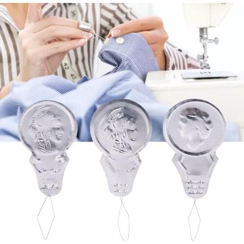 100pcs Bow Wire Loop Needle Threader Stitch Insertion Hand Machine Sewing Tools 11UA