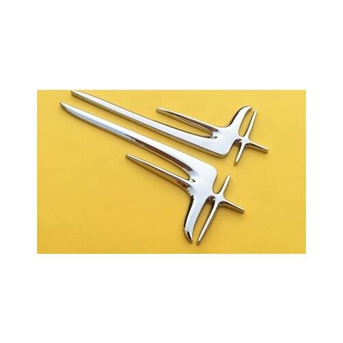 3D Silver Metal L Extended Edition Auto Side Emblem Badge Decal Stickers E S Car Accessories