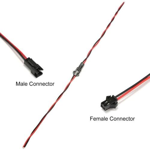 5/10pairs 150mm JST Connector Plug Cable Male Female Connector 2 pin for RC helicopter Battery Led Strip Curtain Light Fan