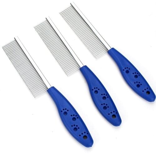 Anti-Static Pet Grooming Tool Dogs Cats Combs Brush Steel Pins Coarse Tooth Combs Brush for Removing Matted Fur Knots Tangles