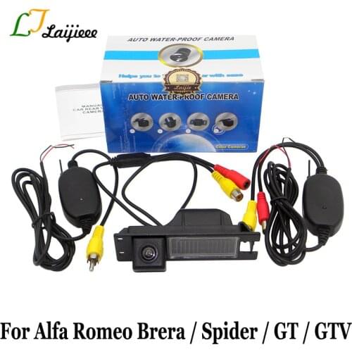 Wireless Car Reverse Camera For Alfa Romeo Brera Spider GT GTV / HD Night Vision Waterproof Rear View Backup Camera For Auto