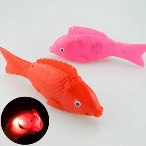 Send Random Light Music Swing Electric Activated Battery Powered Fish Toy YH309