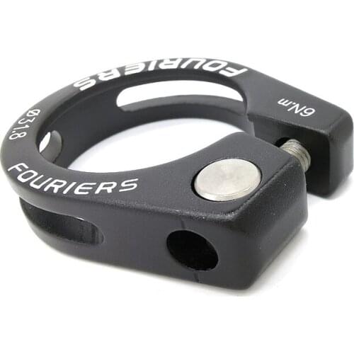 FOURIERS SCL-E001 Seatpost Clamp MTB Bike Bicycle Seapost Black 31.8mm Special Nut Design