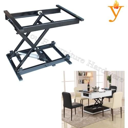 Functional Coffee Table Dining Folding Table Mechanism With Electric Motor, Rise And Down Smooth