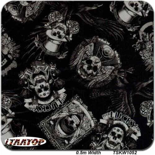 ITAATOP TSKW1052 0.5M * 2/10/20M Skull Hydro Dipping Film