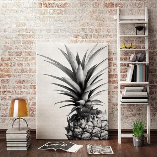 Pcs or Set Nordic Black And White Pineapple Canvas Painting Pub Bar Home Decoration Art Poster Wall Picture Nursery Canvas