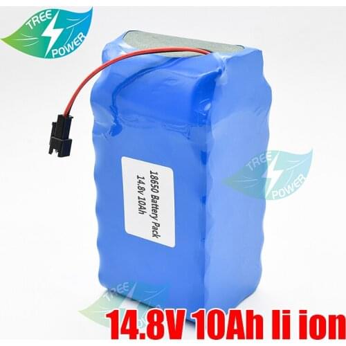 14.8V 10Ah 18650 lithium battery pack 4S4P 148W 16.8V LED night fishing lamp heater miners lamp amplifier battery BMS + Charger