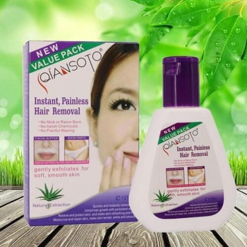 Summer Removal Cream smooth Stop Hair Growth Inhibitor Vera&VitaminE Cream Removal 125ml Removal Paste Hair Aloe D8N6