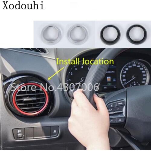 For Hyundai Kona Encino Kauai 2017 2018 2019 2020 Car Garnish Cover Trim Front Left Right Side Air Conditioning Switch Outlet
