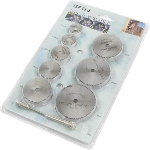 Sunshine1 Set Disc Drill Cutters High Speed Steel Circular Saw Accessories for Wooden PVC Metal