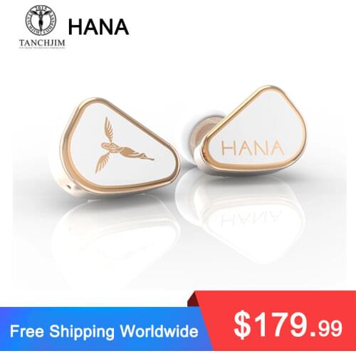 Tanchjim HANA Earphones New Version Dynamic HiFi In-Ear Monitors Headset with 0.78 2Pin Detachable Cable Earbuds