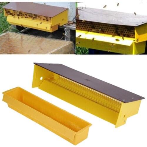 New Beekeeping Plastic Pollen Trap Yellow with Removable Ventilated Pollen Tray Pollen Collector Beehive Detachable Tools