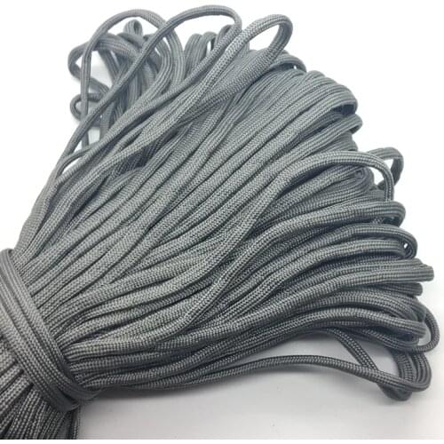 10yds/Lot Gray Paracord Bracelets Rope 7 Strand Parachute Cord CAMPING HiKING #SZ57