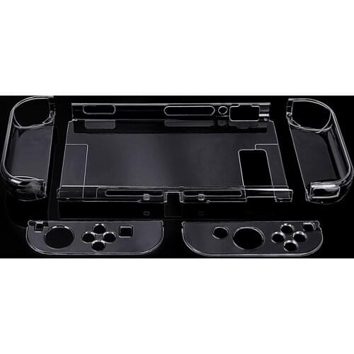 ALLOYSEED Clear Case Cover Replacement for Nintendo Switch NS Game Control Protective Cover Shell Console Controller Hard Case