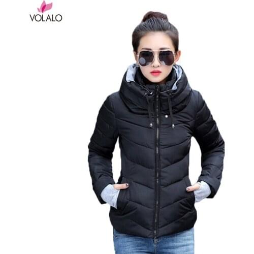 Down Jacket 2020 New Cotton Coat Women Short Paragraph Collar Womens Cotton Jacket Winter Jacket Small Outwear
