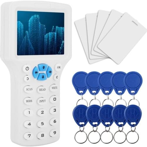RFID NFC Copier Reader Multi Frequency Identification RFID ID Card Handheld Access Control Copy Machine Readers Kit