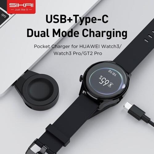 USB Chargers for Huawei Watch GT2 Pro Protable Watch Charging USB for huawei watch 3 Pro Charger Accessorie SIKAI