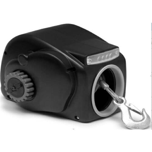 10000LBS 12V Electric Trailer Winch With Steel Cable For 24ft Boat Freshwater Black