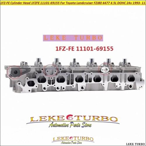 1FZ-FE Cylinder Head 1FZFE 1FZ FE 11101-69155 For Toyota Landcruiser FZJ80 4477 4.5L DOHC 24v 1993- 1110169155 11101 69155