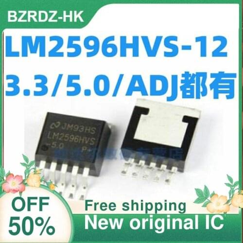 2PCS/lot LM2596HVS-12/3.3/5.0/ADJ LM2596HVSX-12/3.3/5.0/ADJ New original IC