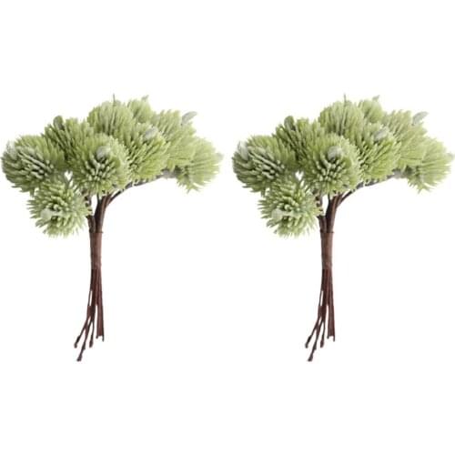 20pcs Fake Leaves Foliage Wedding Bouquet Garland Making Xmas Home Decor