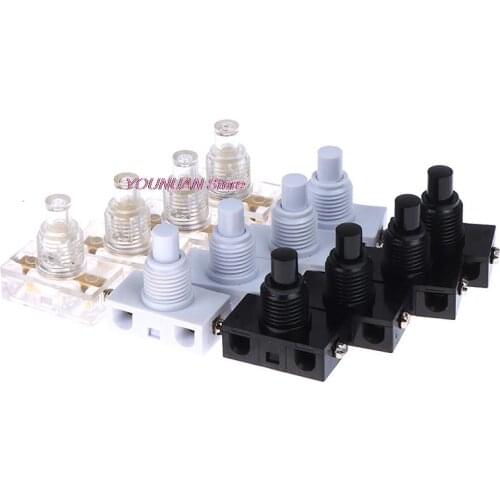 4Pcs Inline Foot Pedal Push Button Switch Type Lamp Lighting Foot Control