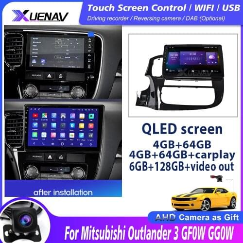 2Din Auto Car Stereo For Mitsubishi Outlander 3 GF0W GG0W 2012-2018 Car Radio Multimedia Video Player stereo GPS Android 10