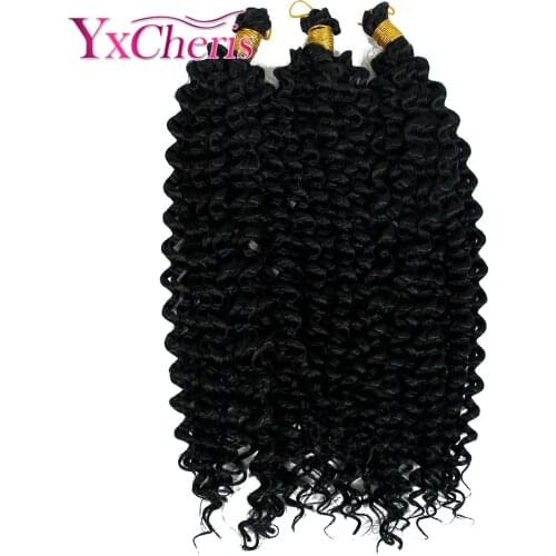 Bohemian Curly Hair For Crochet YxCheris 14inch Ombre Synthetic Braiding Hair Extensions Crochet Braids
