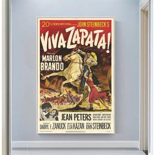 CP1057 Viva Zapata! Classic Hot Movie Print Silk Fabric Poster Indoor Wall Art Decor Gift
