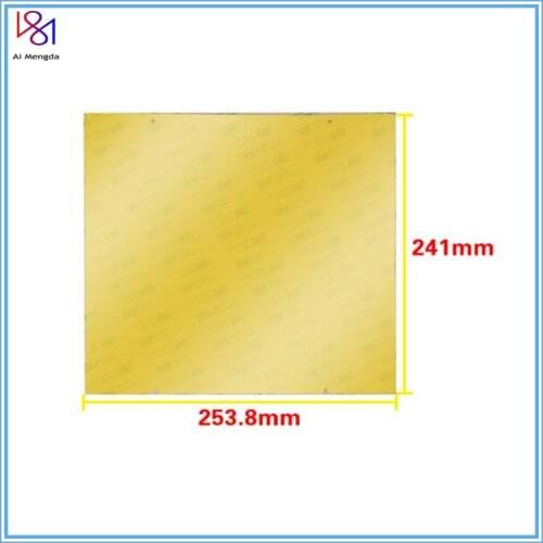 3D Printer Part 253.8*241*0.3mm Cold PEI Frosted 3D Print Build Surface Polyetherimide For Prusa i3 Mk3 Mk2.5 Spring Steel Sheet