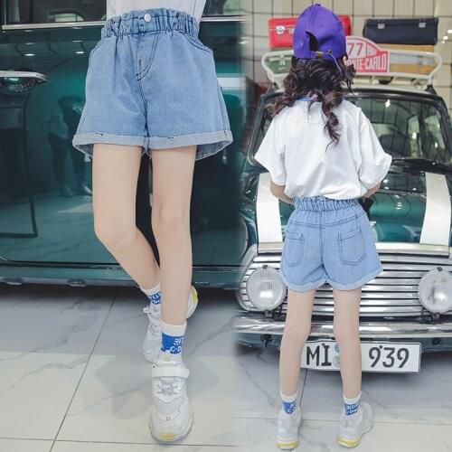 Kids Girls Shorts Jeans 2018 Summer Little Big Girls Denim Shorts for Children Girls Jeans Short Trousers Kids Hot Jeans Clothes
